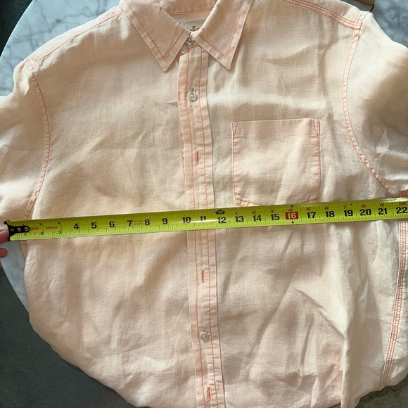 Tommy Bahama Men’s Casual Button Up Short Sleeve Linen Shirt - Picture 7 of 7